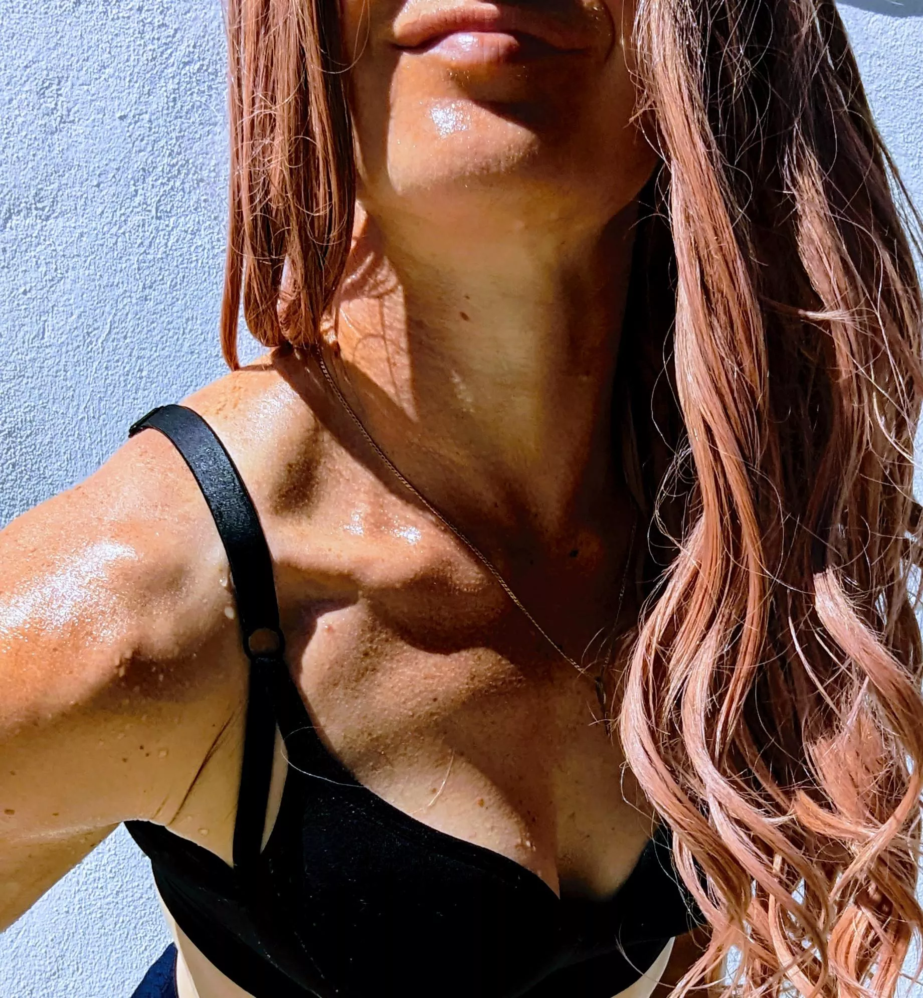 Feel me hot with all sweat dripping