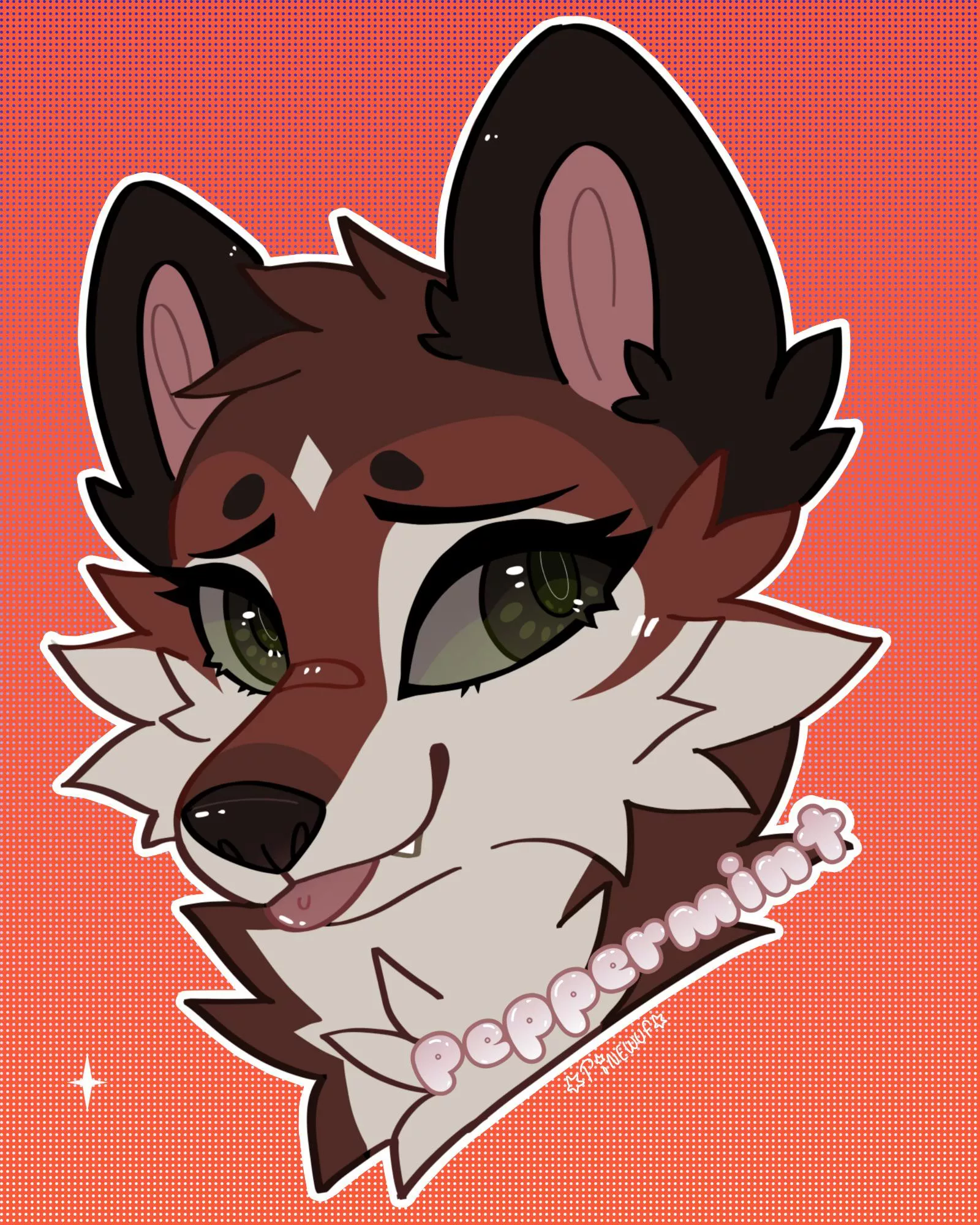 Flat Headshot commission for PaintedFeathers!