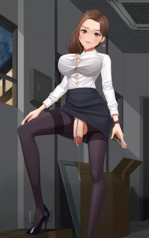 Futa office lady stays locked