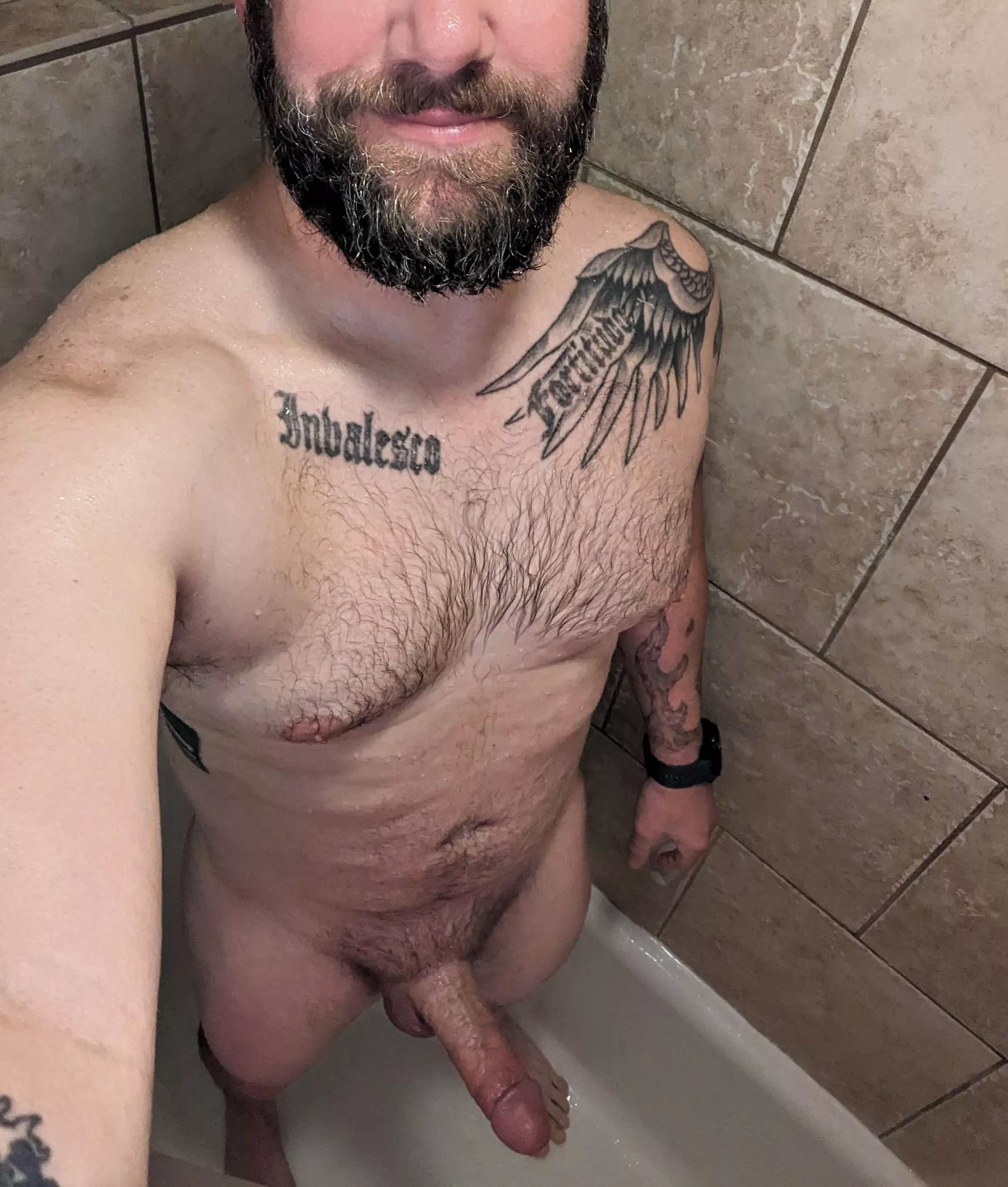 Getting clean after being dirty!