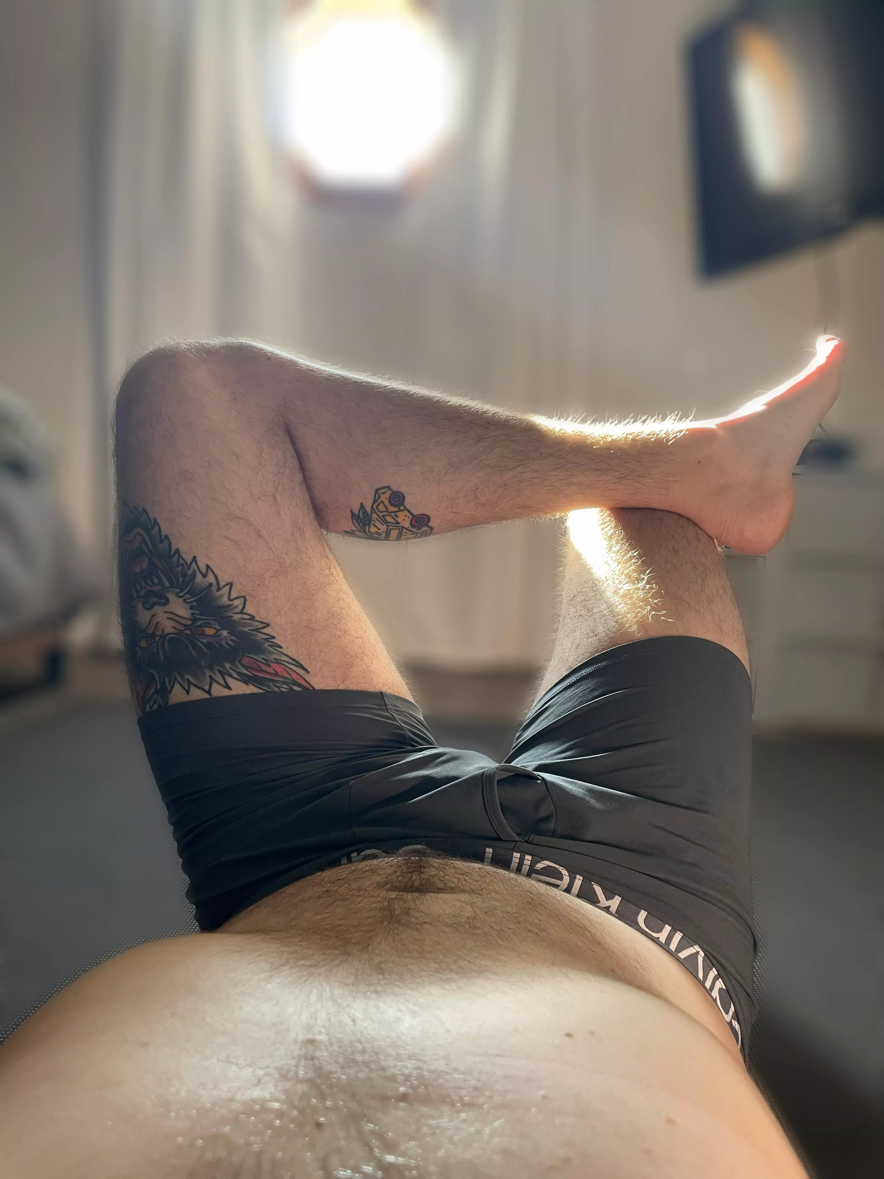 Good morning. Enjoy my post workout glow