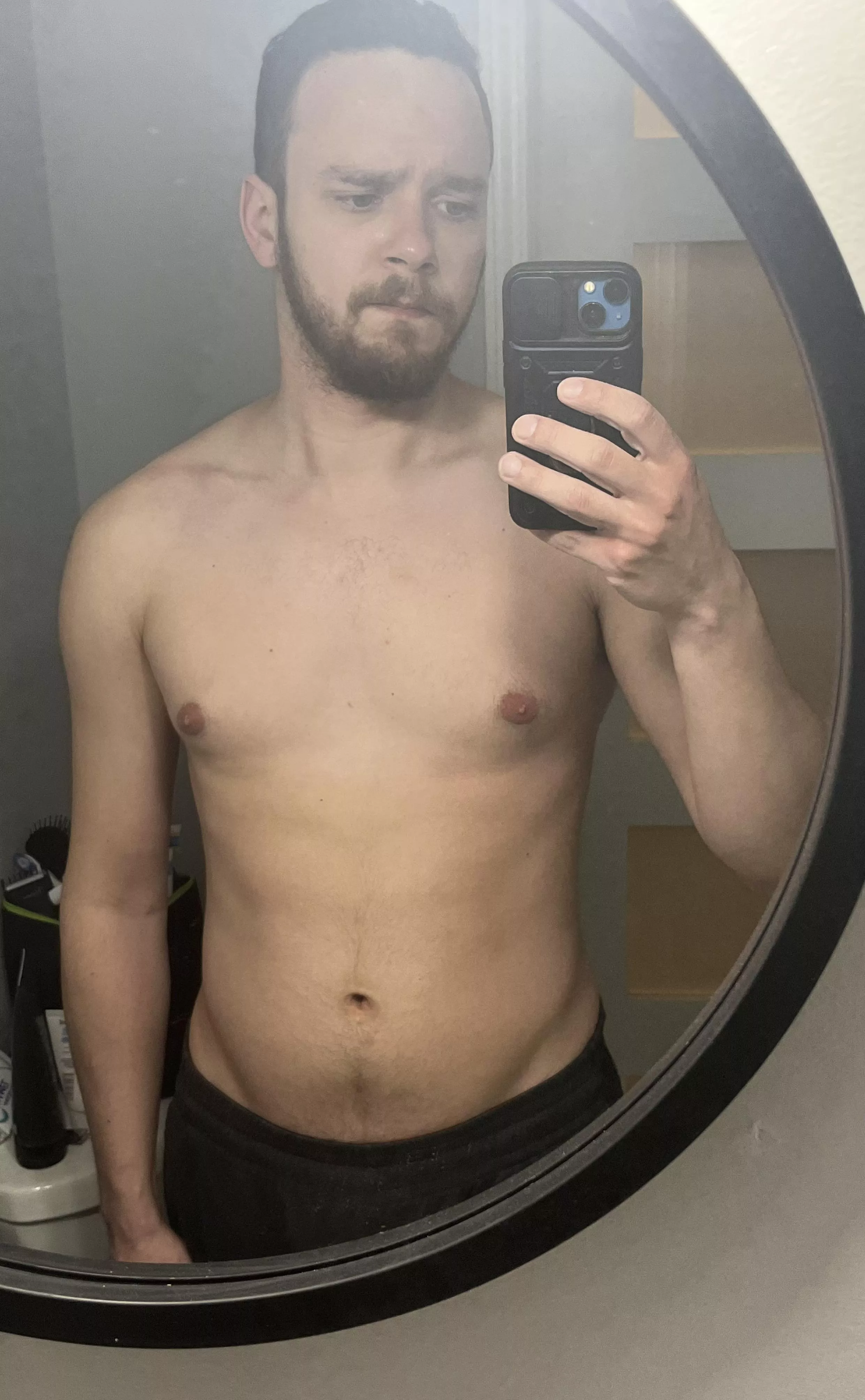 I’m sick as hell, but at least my chest doesn’t look too bad here (so I think anyway)