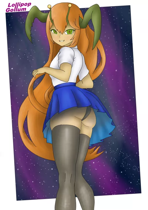 Insectoid school girl by me, Lollipop Gollum