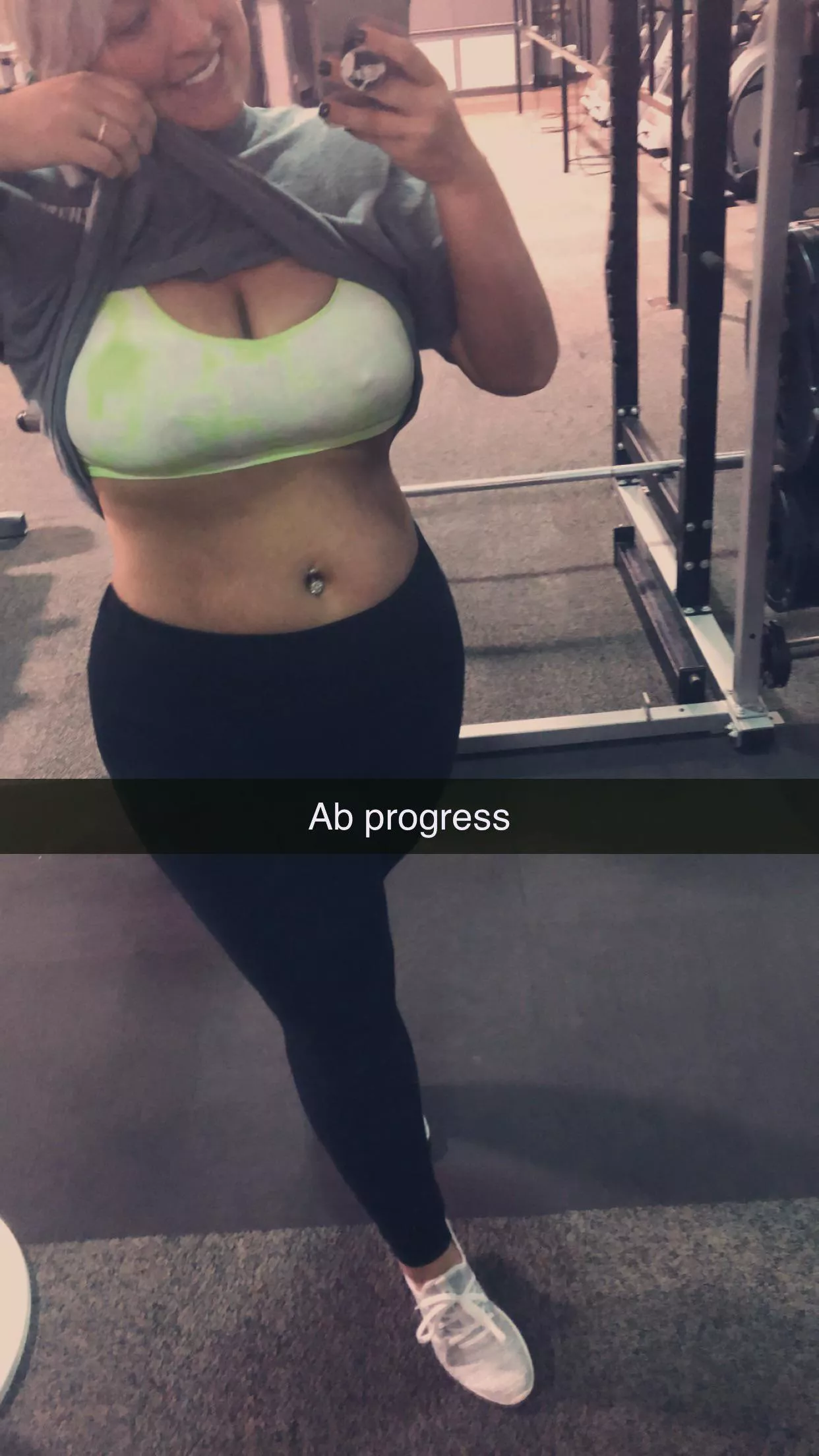 May the ass get fatter and the tummy flatter. (F)