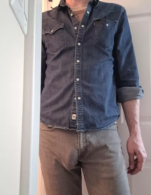 Monday denim bulge