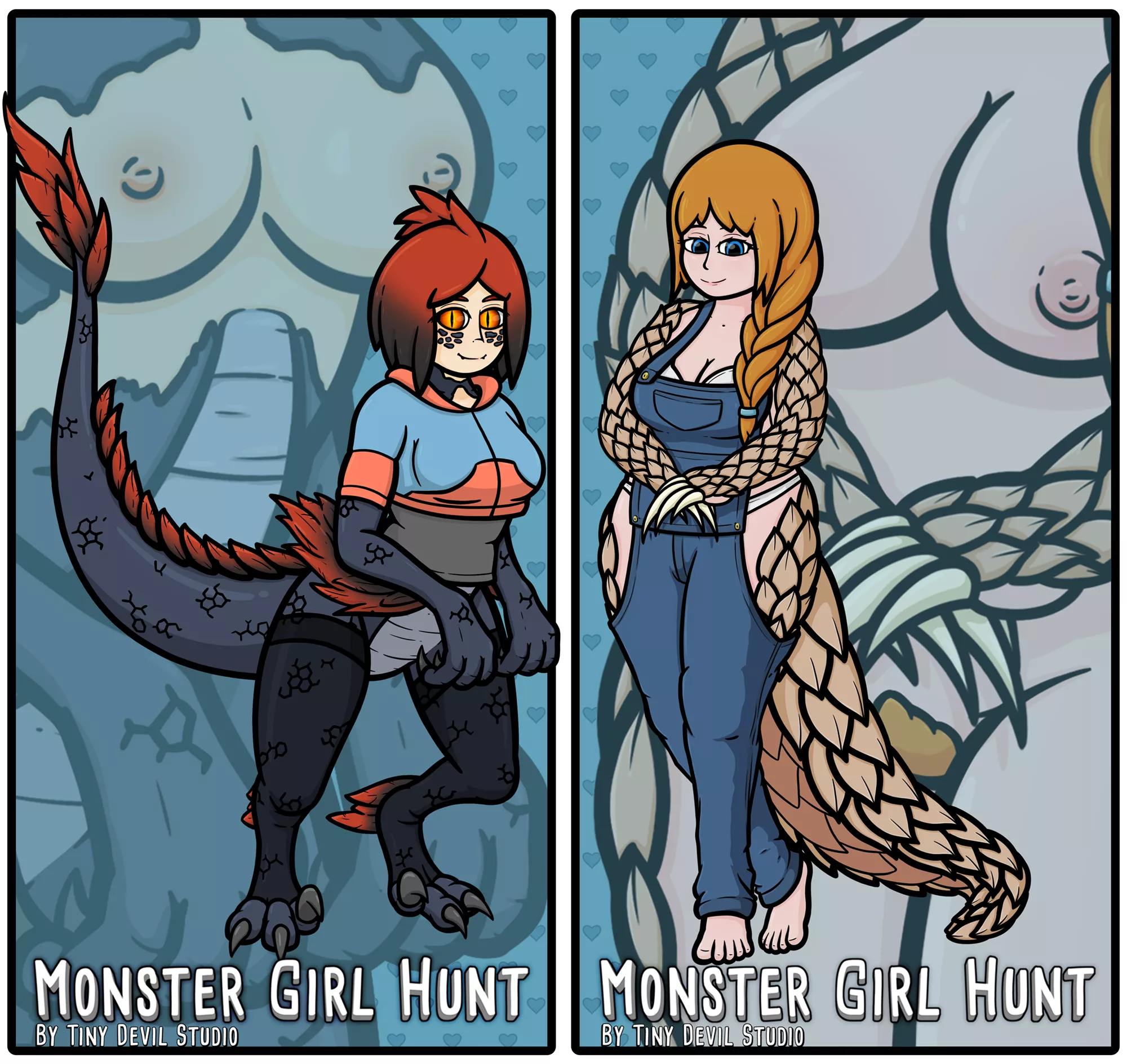 Monster Girl Hunt - Raptor AND Pangolin both in game for our 3rd year anniversary!
