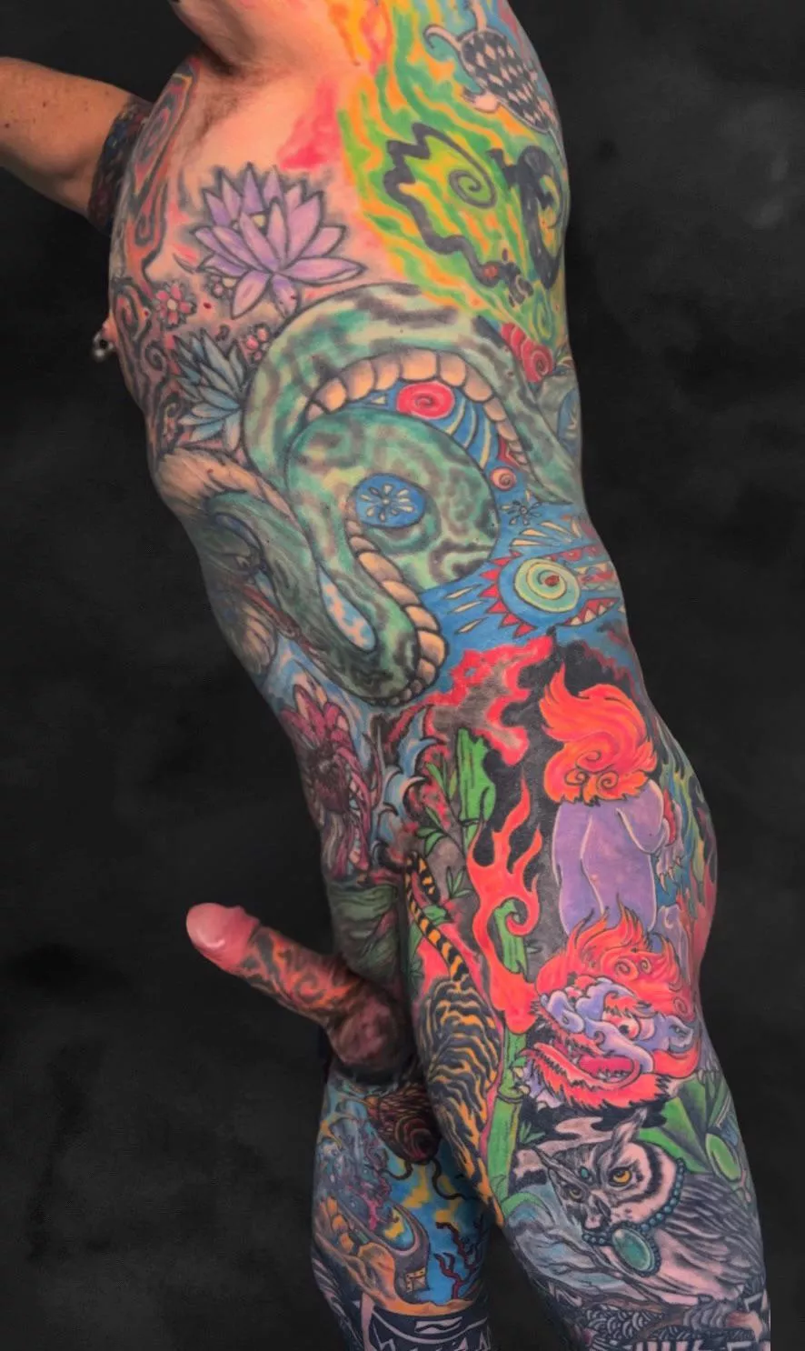 My body is a canvas and that is art, not just porn