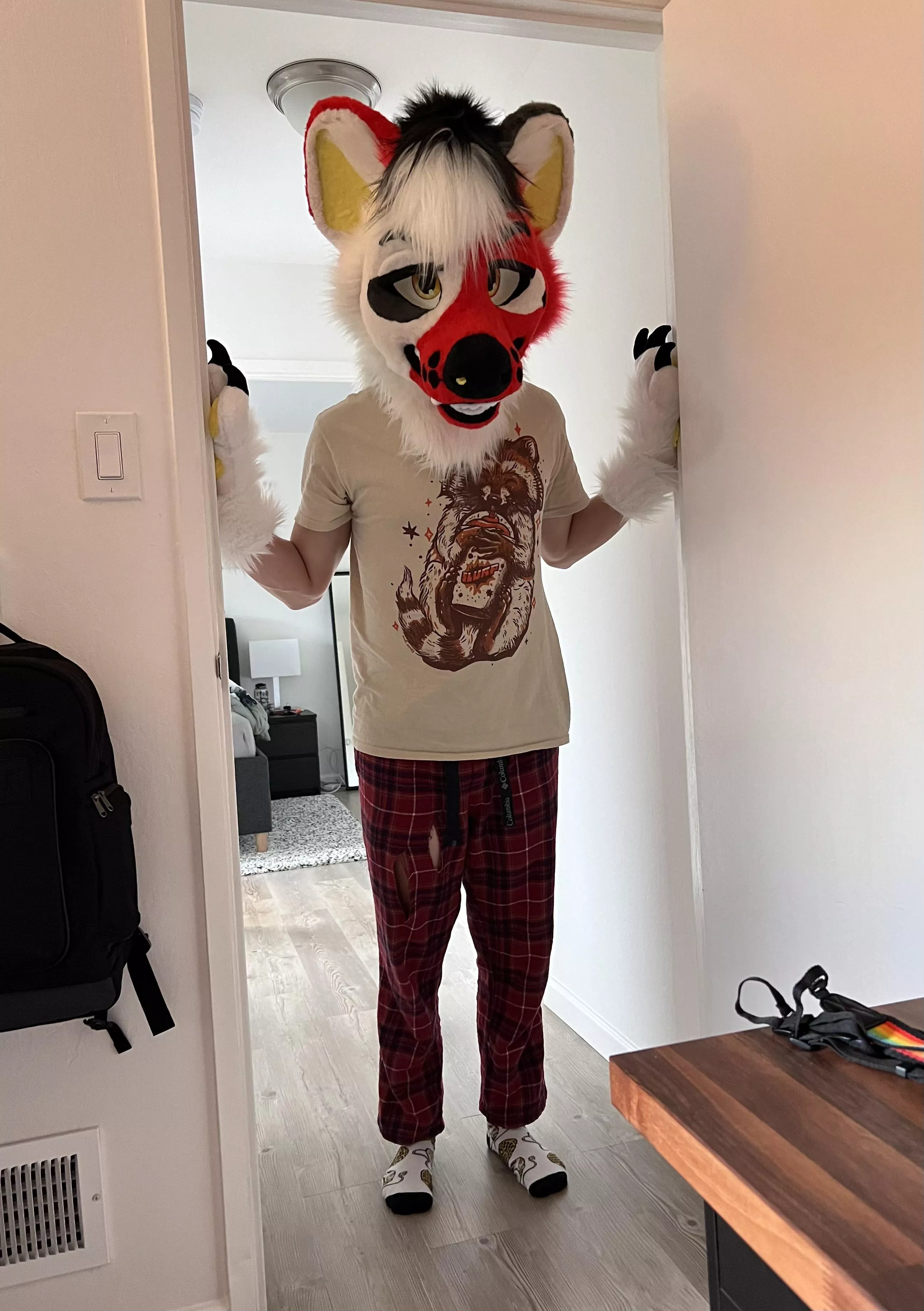 No brain cells, holes in my pajamas, pancake and waffle socks.