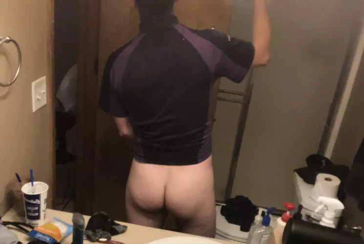 Post workout getting ready to deliver those packages.