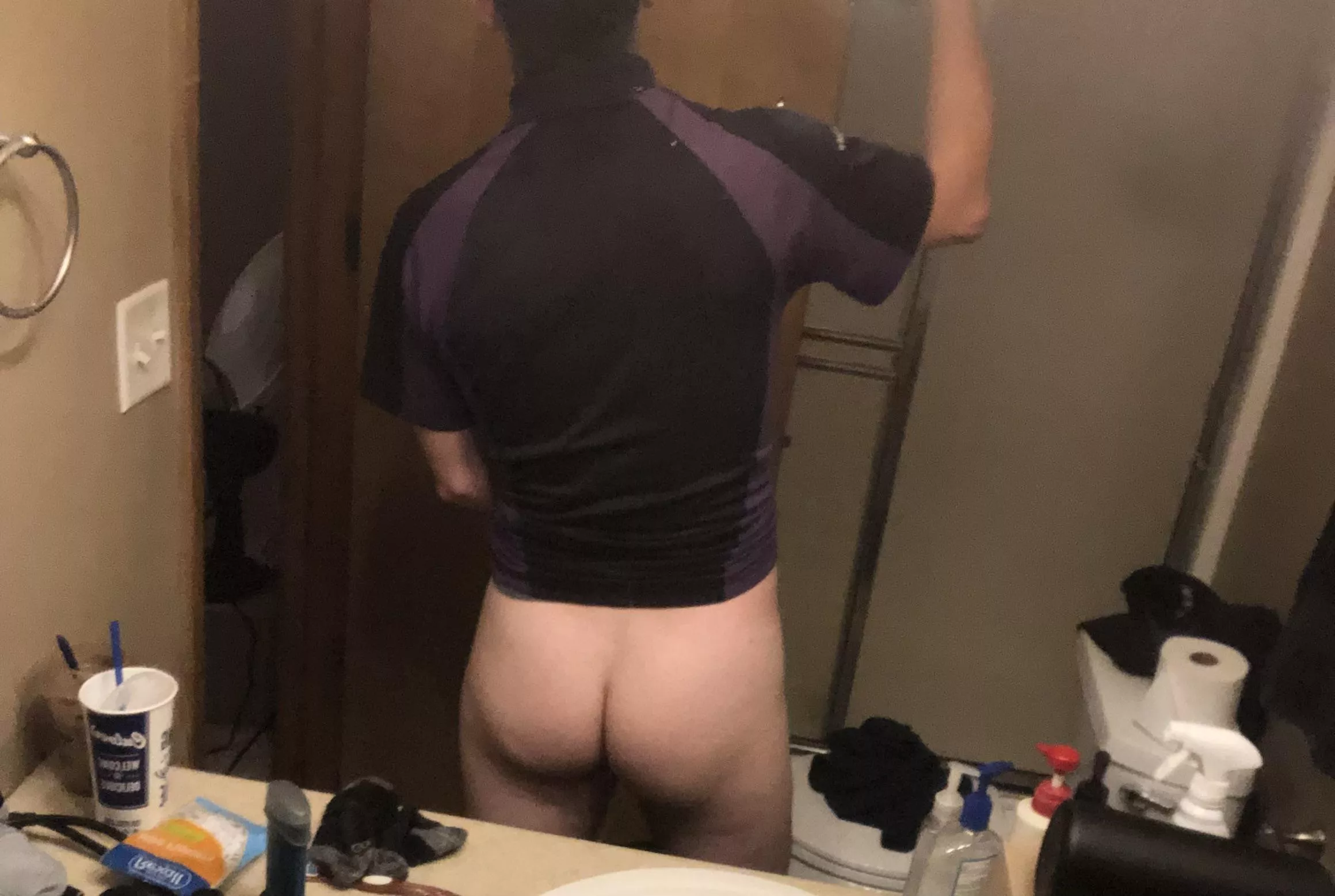 Post workout getting ready to deliver those packages.