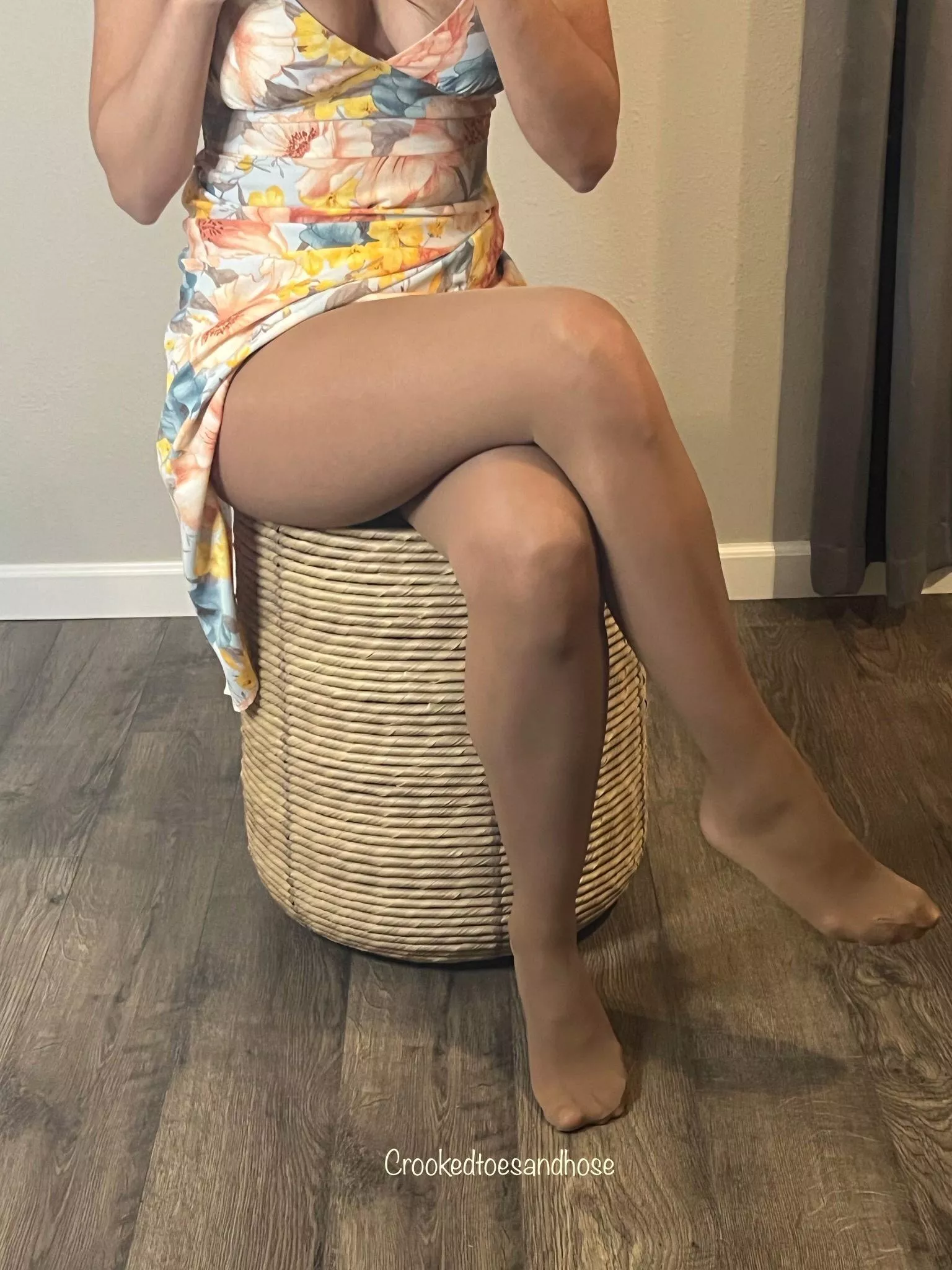 Removed my heels for this one!!