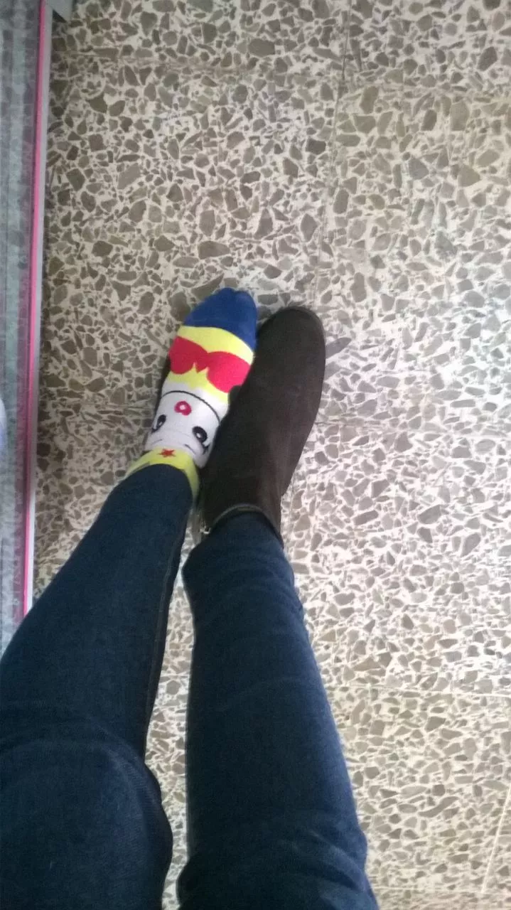 Should I take it off to tease my co-workers even more?