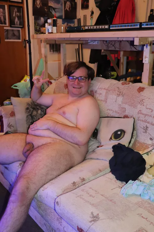 Theres room for three people on my sofa if you wanna join! Im watching old car revivals on Youtube, grab a drink and come sit with me.