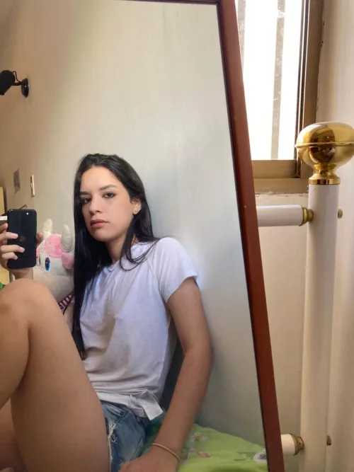 Throwback when I just got my nipples pierced and all my selfies looked like this