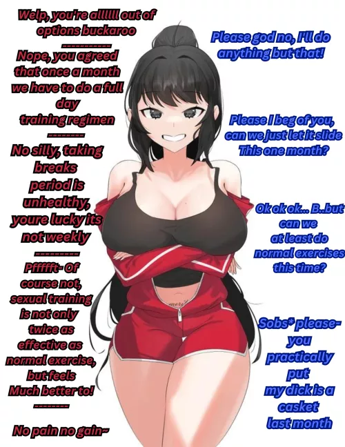 Workout Time! [workout] [male pov] [light femdom] [sexual workout] [big tits] [Artist- YZR]