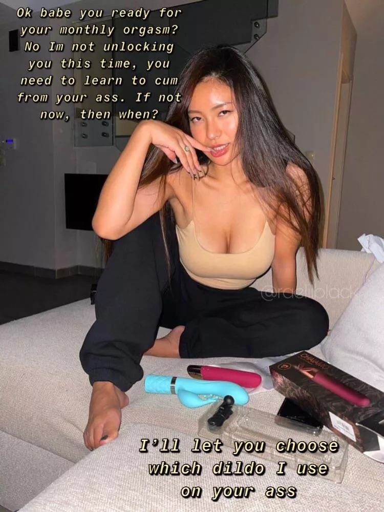 You have to learn to cum from your ass at some point