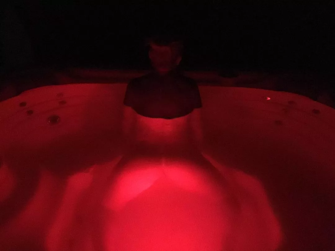 A little late night hot tub fun!