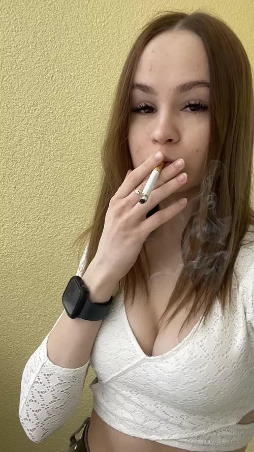 Ciggie and my titties