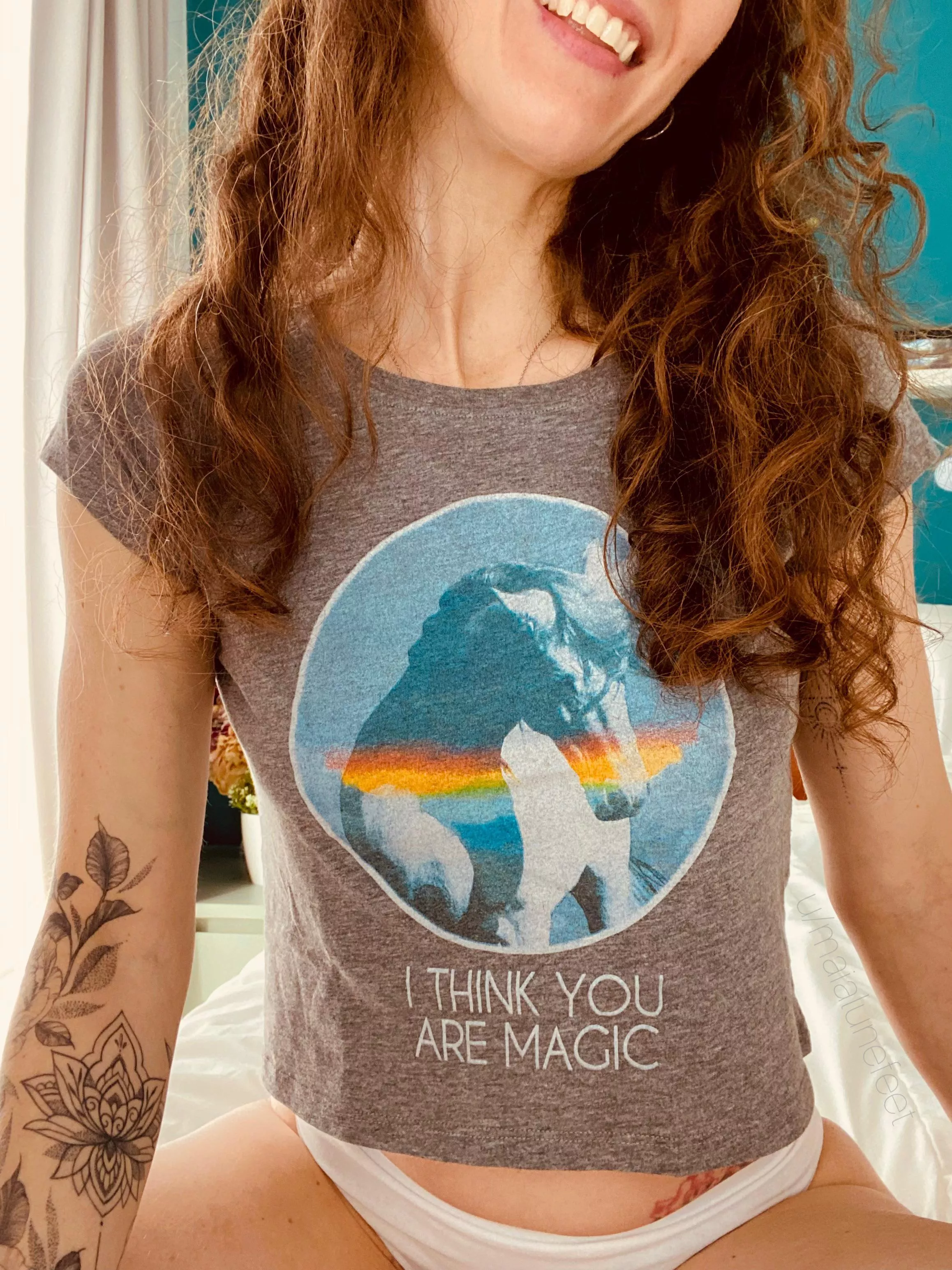 Hope the message on my top made u smile :) [f]