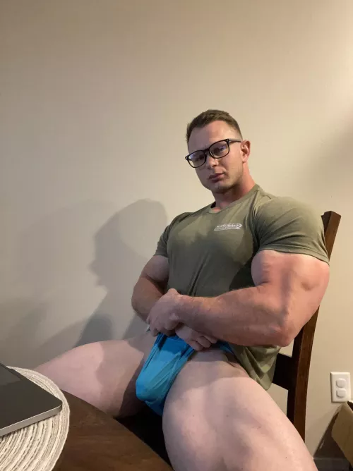 I spread my legs to assert dominance