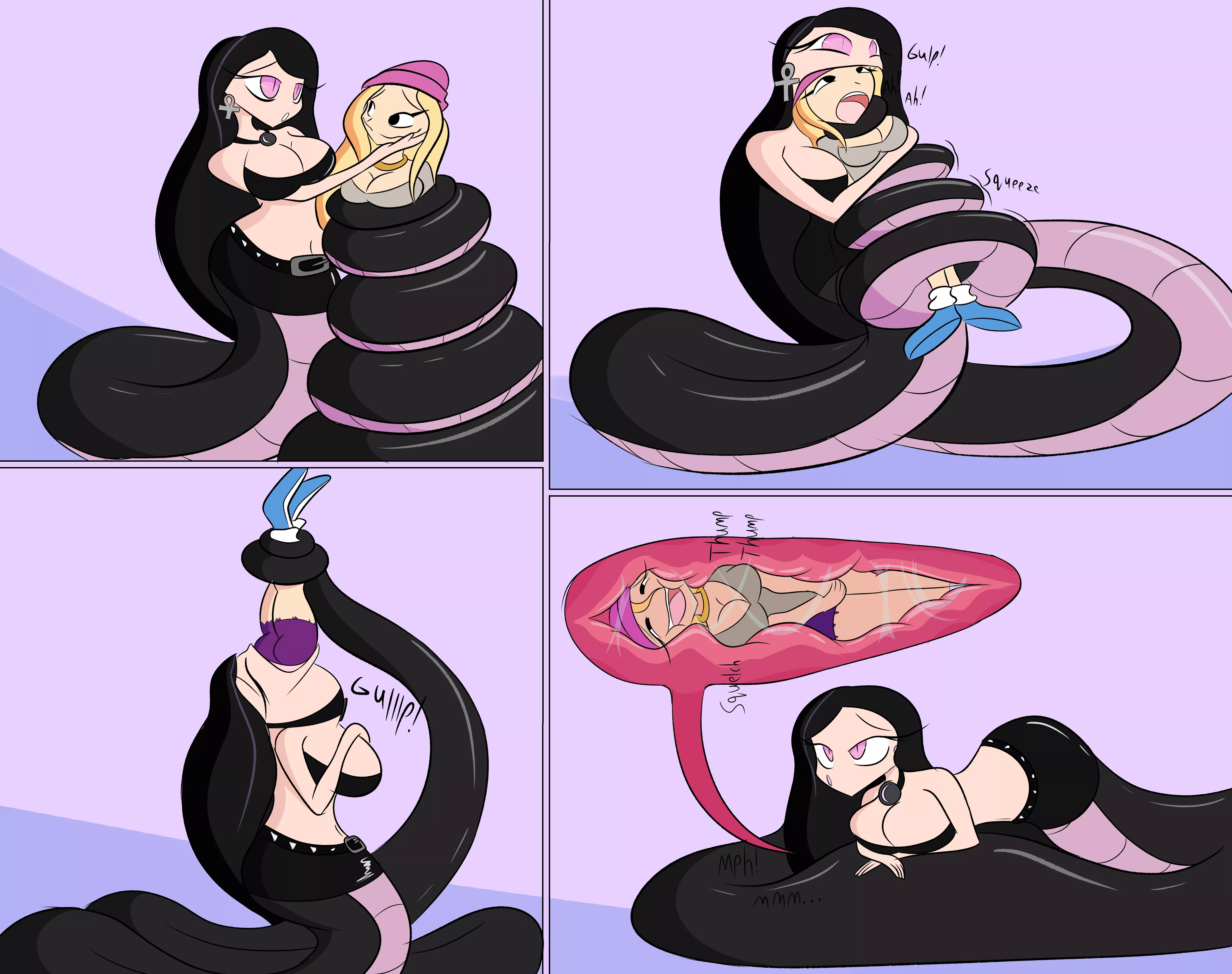 {Image} Swallowed by a goth (Art by JackMunchy)