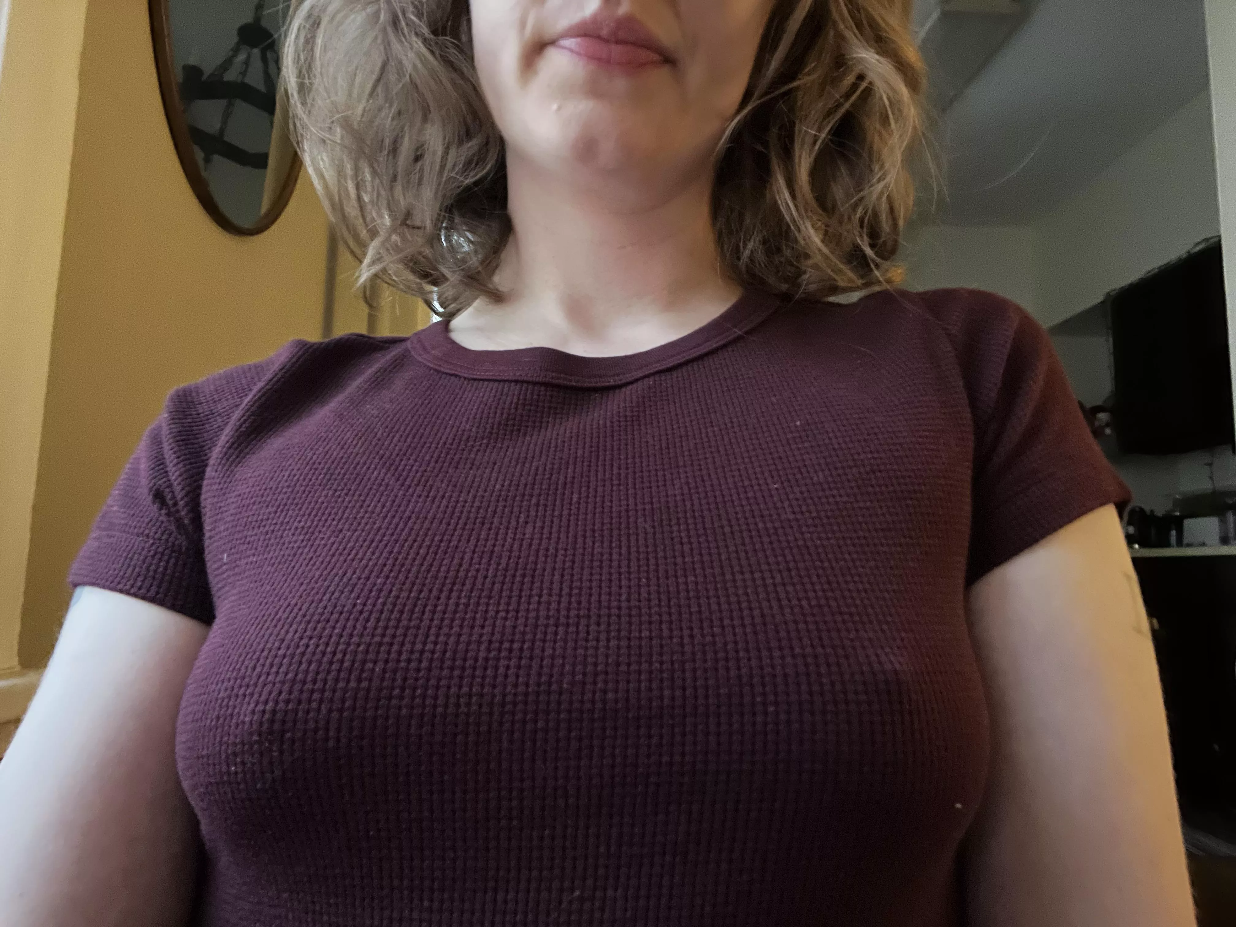 It’s too rainy outside to wear a bra! ;)