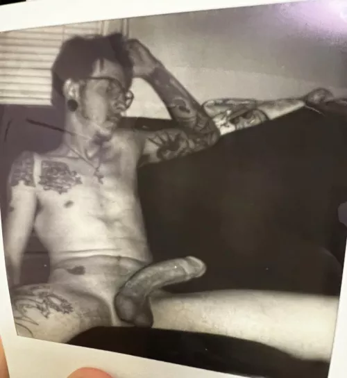 Pre sex Polaroid, waiting to get throated