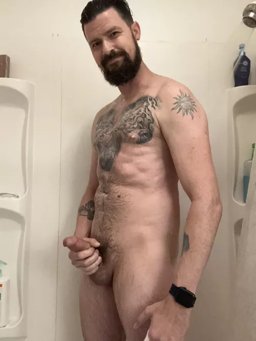 Shower boner