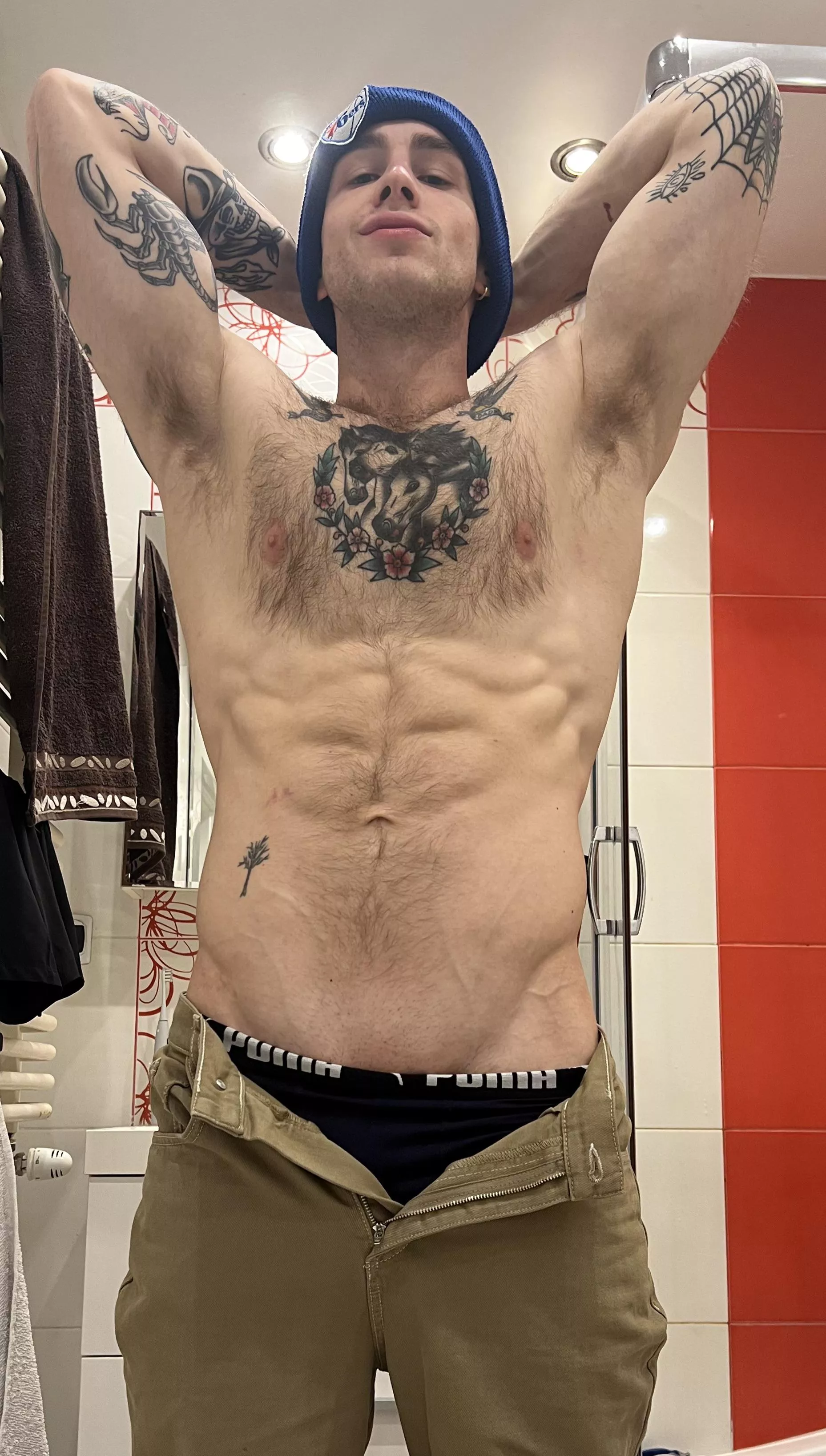 Someone sucked on that spot on my abs real hard