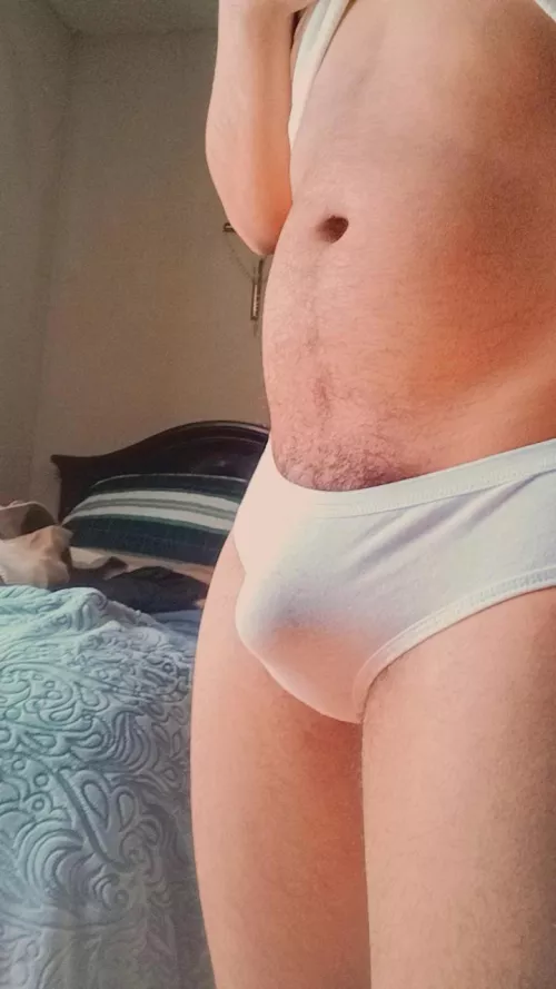 Aw look at it so cute in a pair of panties