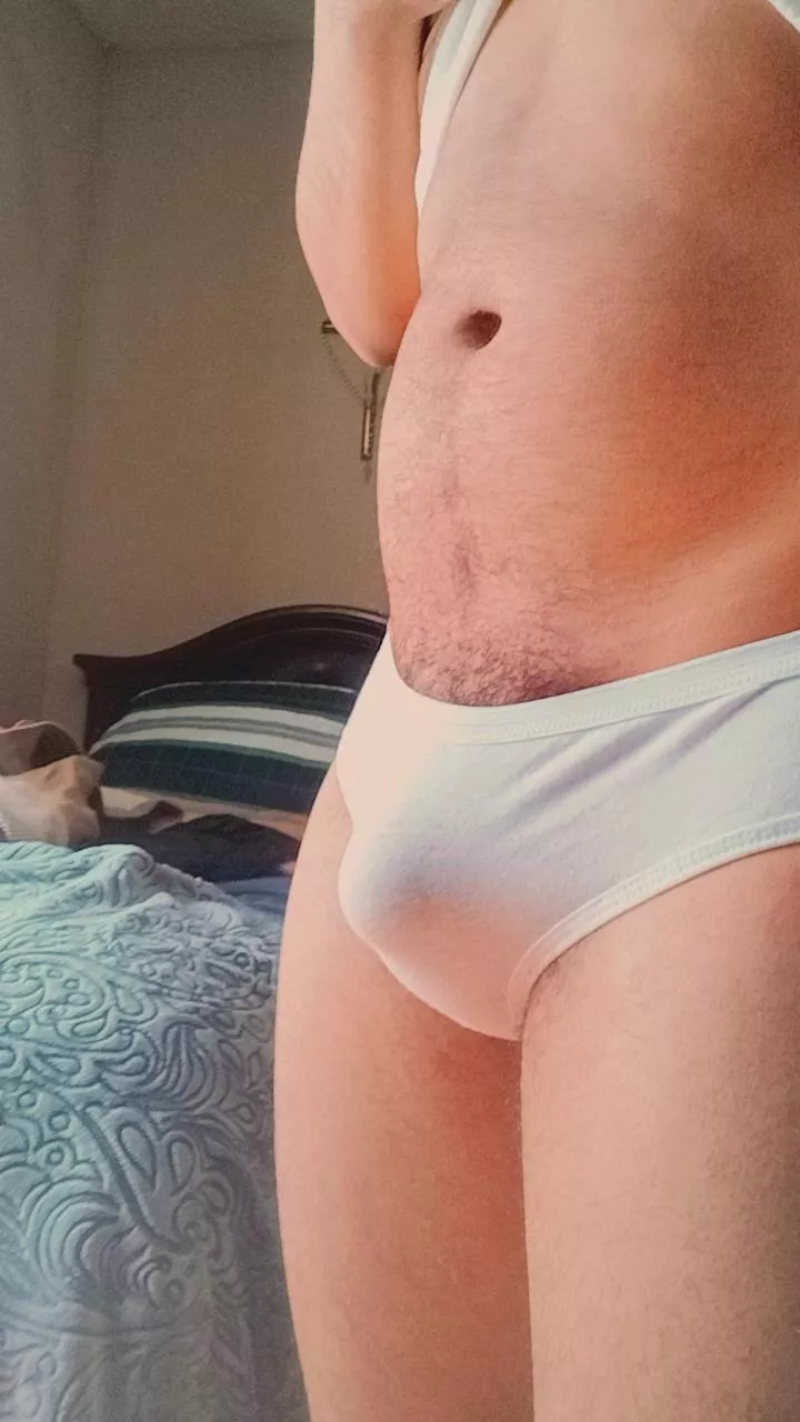 Aw look at it so cute in a pair of panties