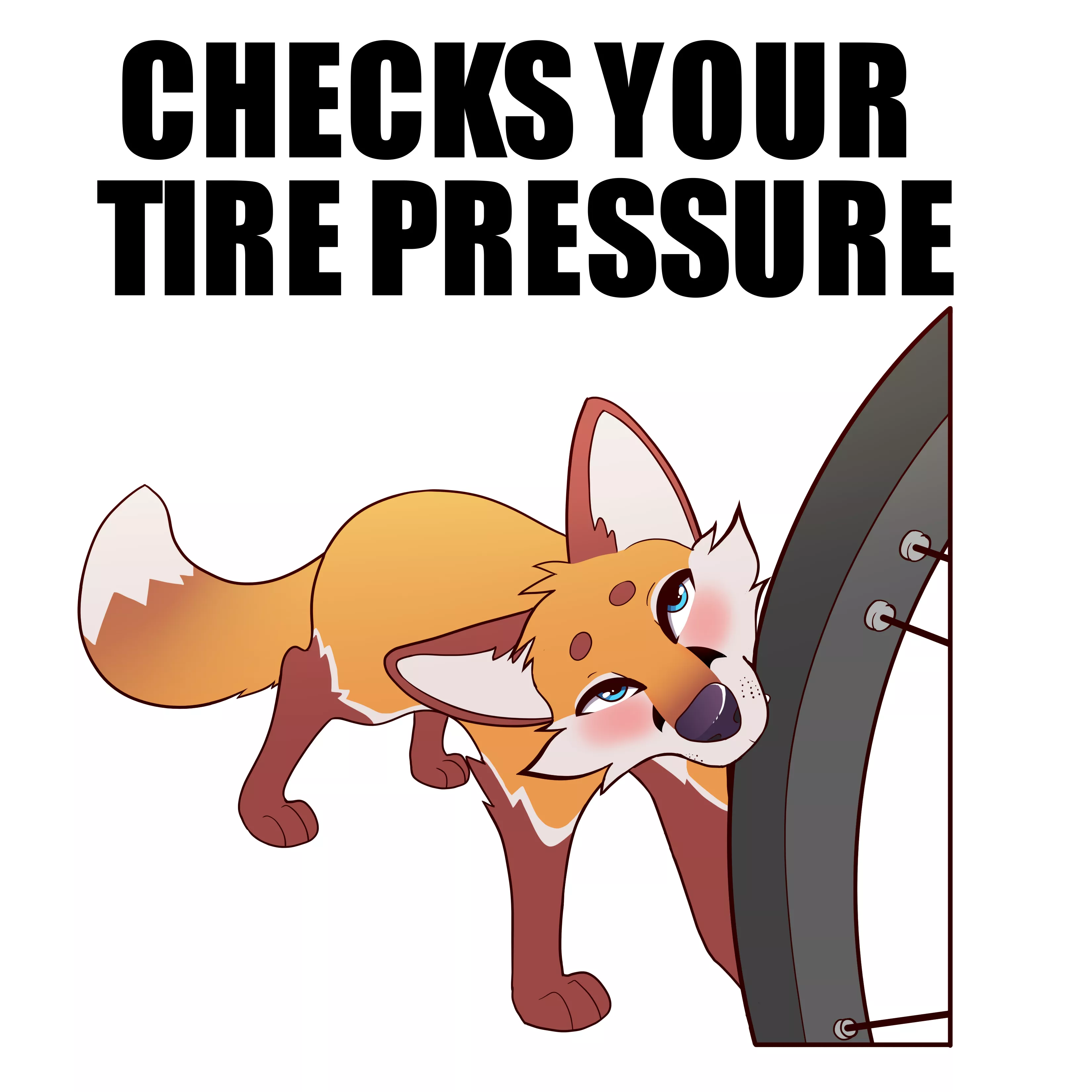 Checks your tire pressure