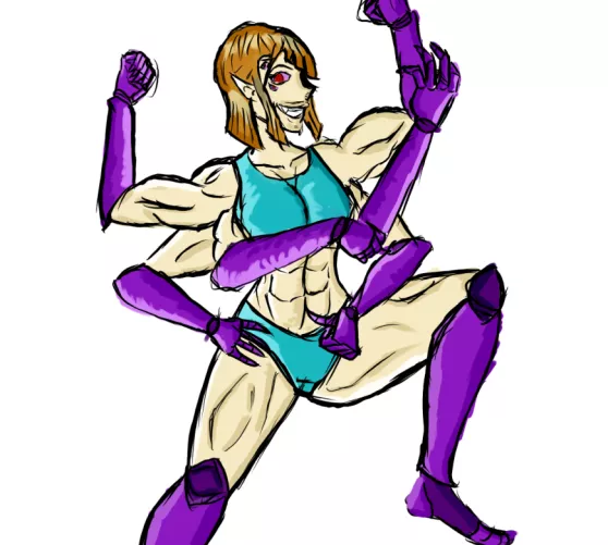 decided to try my hand at Drawing a Tomboy Arachne, she doesn't have a name yet but mostly here to just ask how do you guys like it