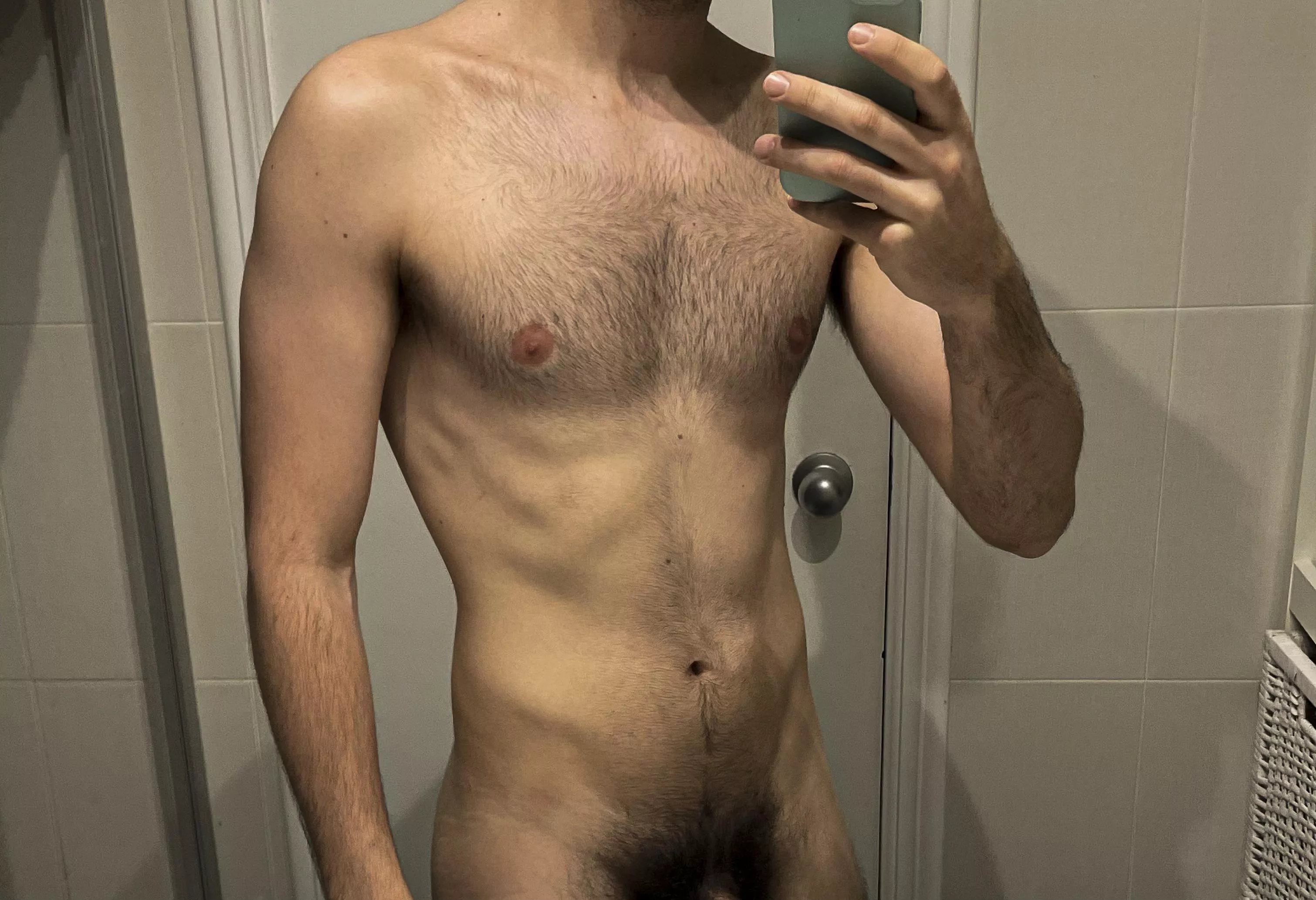 Fresh from shower (m)
