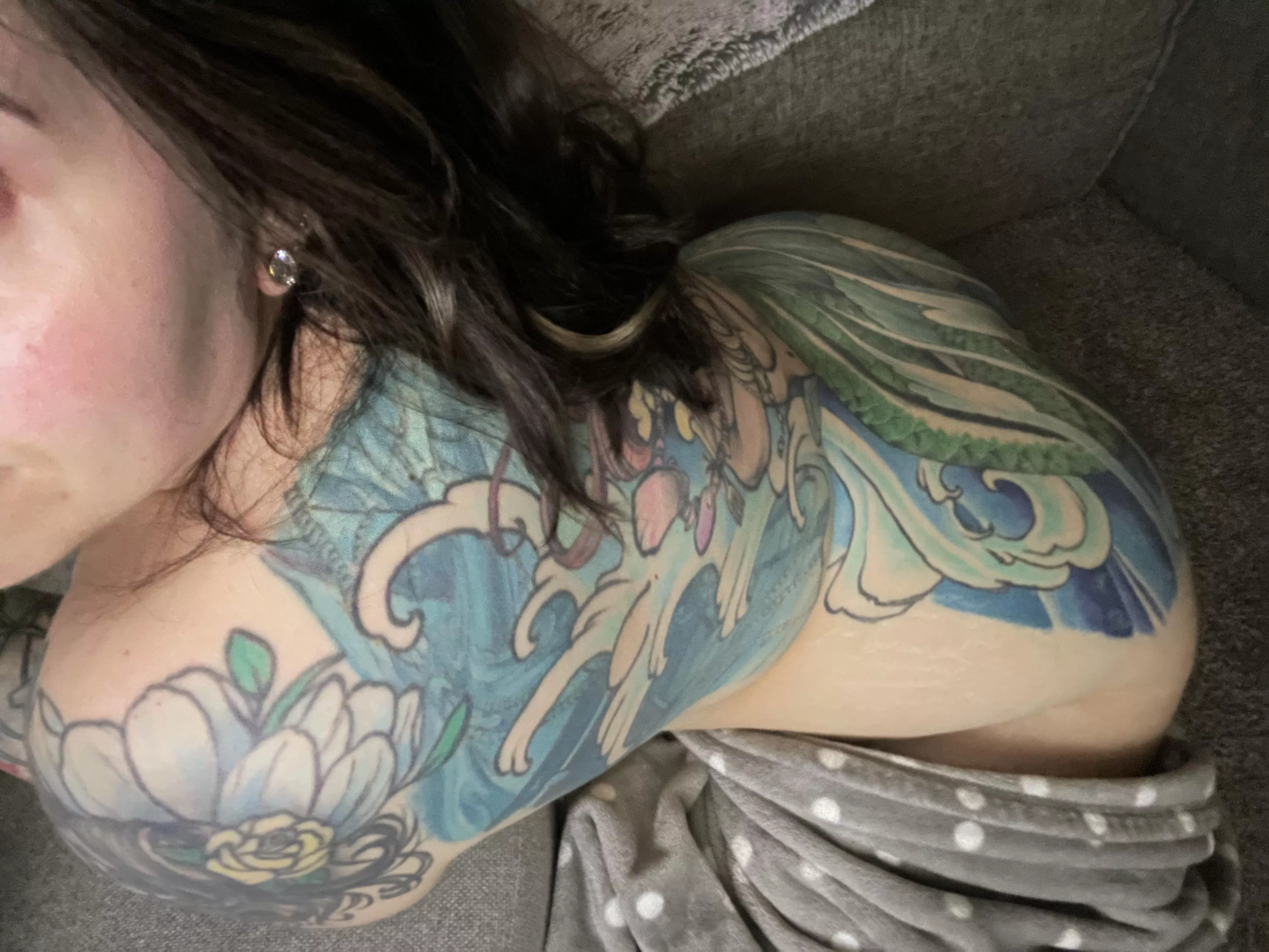 I’m Watching scary things on the couch.