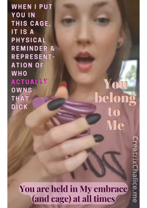 It is a physical reminder...