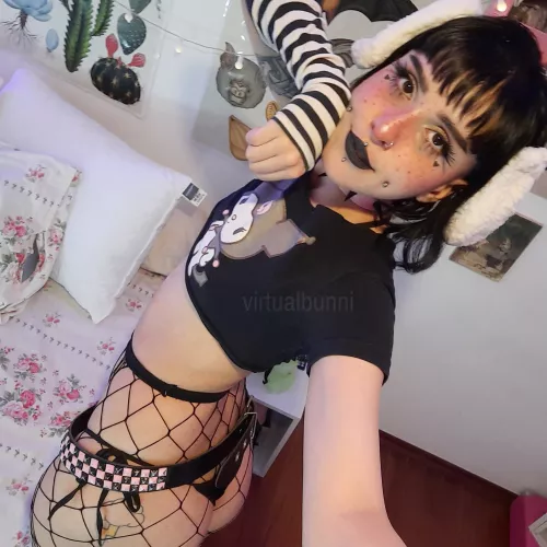 just a needy goth cutie looking for something hard to sit on