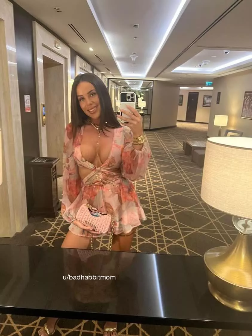 just looking so good wearing this tight dress