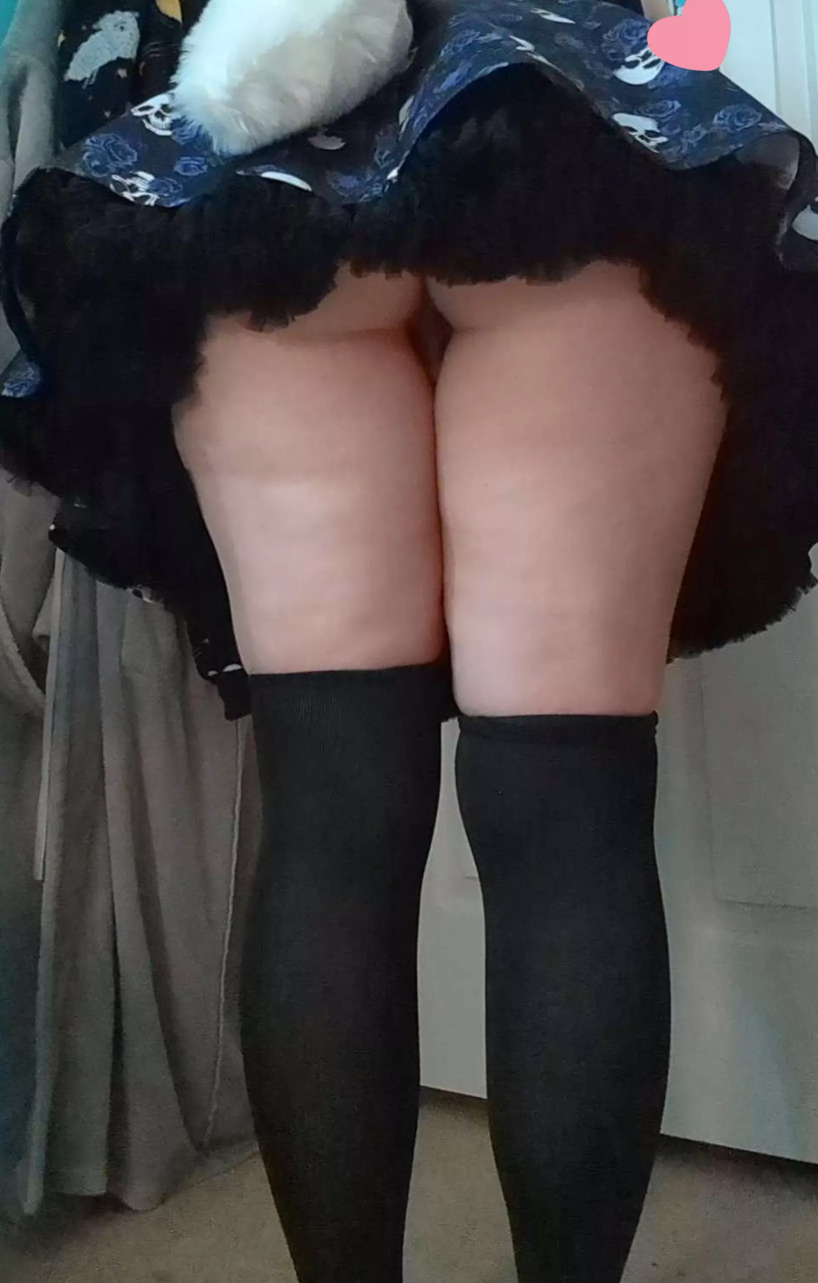 My Sir told me to bend over and fix my thigh highs, of course i obeyed