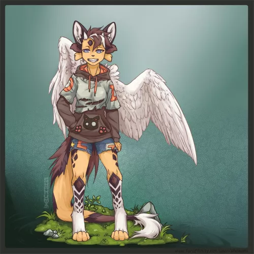 New outfit for my character Shakumi :D Do you like it?) (art by Shakumi/FA)