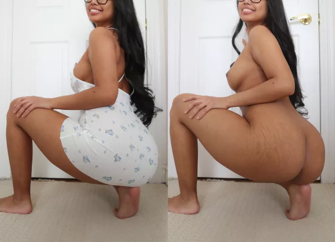 Oops, my new dress doesn't hide much!