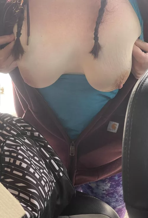 Quick flash in the gym parking lot