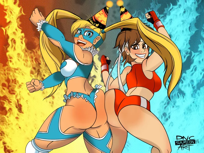 R.Mika and Sakura (DNCSamsonART)