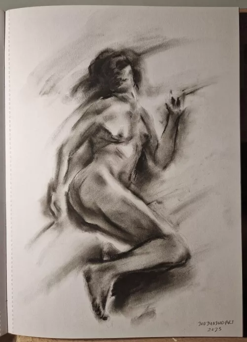 Some expressive charcoal work