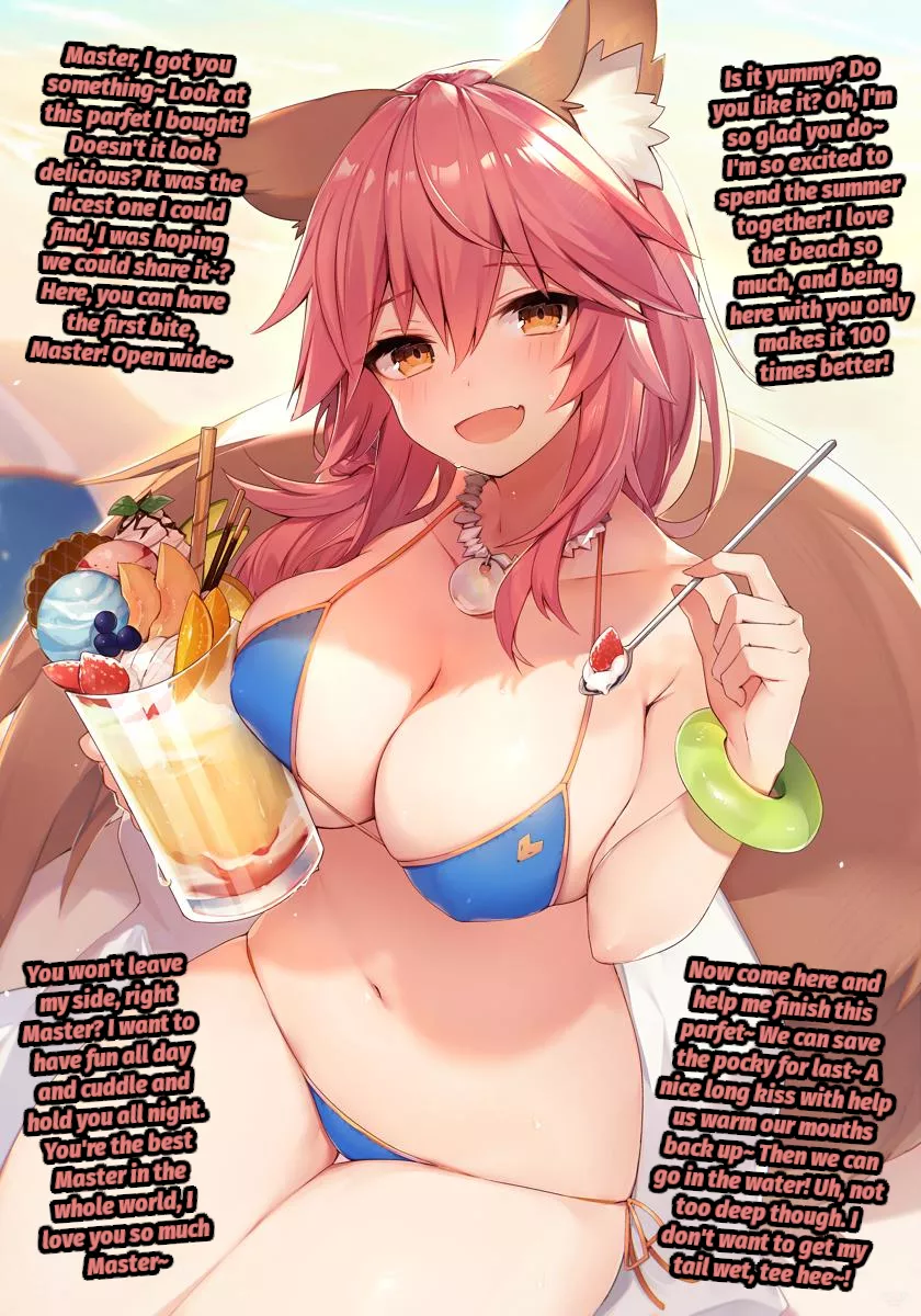 Summer Time Fox Wife [Wholesome] [Tamamo no Mae] [Fate Grand Order] [Cute] Artist: muryou_tada