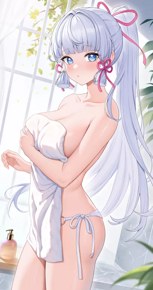 Topless ponytail [Genshin Impact]