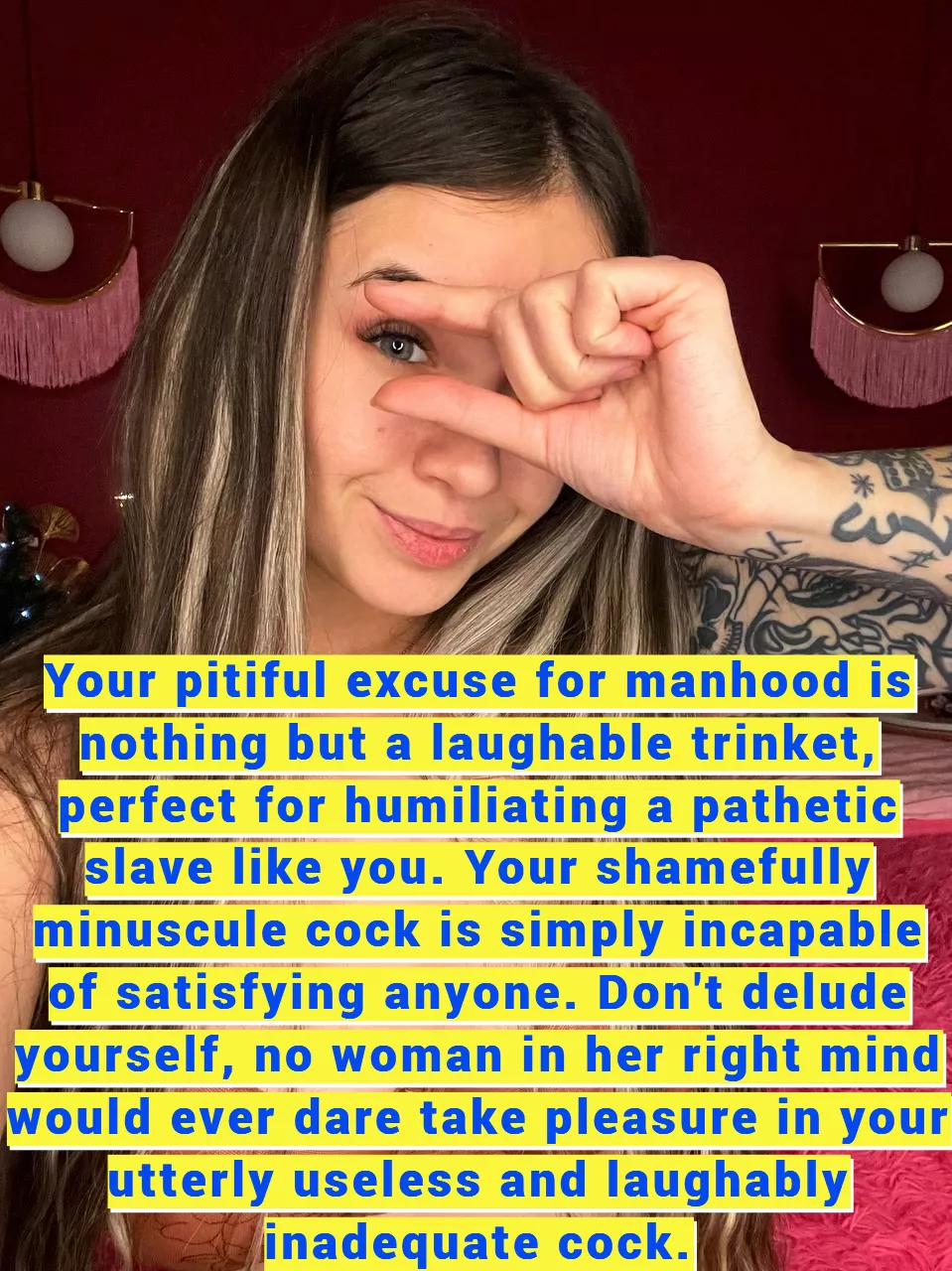 We all know your secret... don't try to hide it!