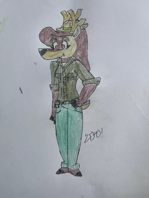 Well here a deer, a reindeer. And her name is Rita.