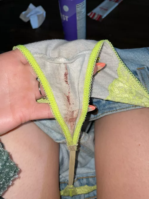 You like my period stain ?