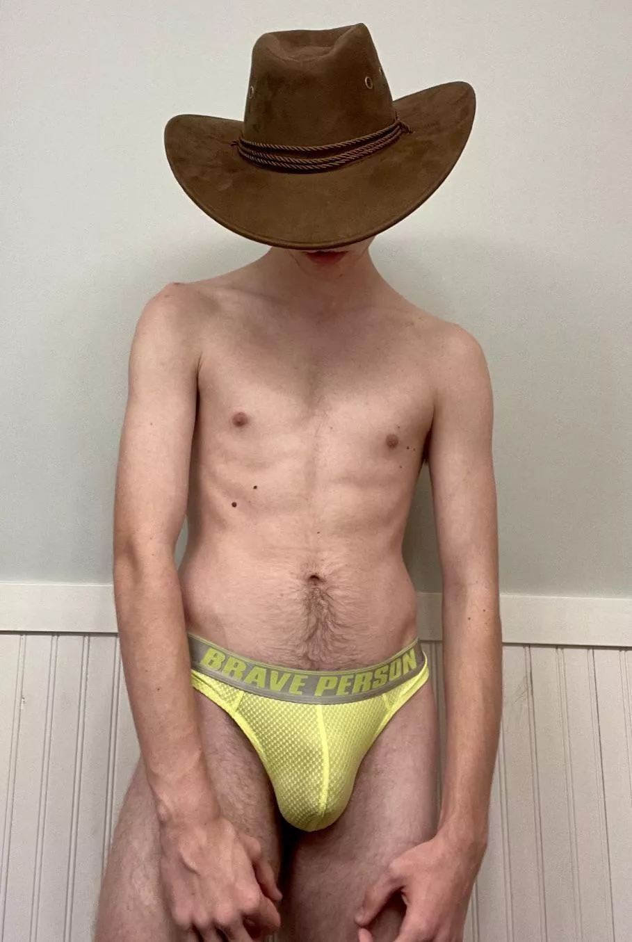 (18M) My first thong, feel like it matches well with the cowboy hat :)